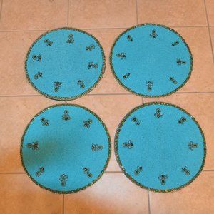 KIM SEYBERT GUARDIAN ANGEL CHERUB CRYSTAL BEADED PLACEMAT CHARGER CENTERPIECE